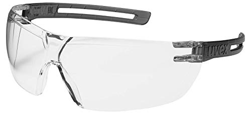 uvex x-fit Schutzbrille 9199 - Kratzfest & Beschlagfrei, 100% UV-400-Schutz - Sicherheitsbrille mit Klarer Scheibe - Chemikalienbeständige Arbeitsbrille für Labore von Uvex