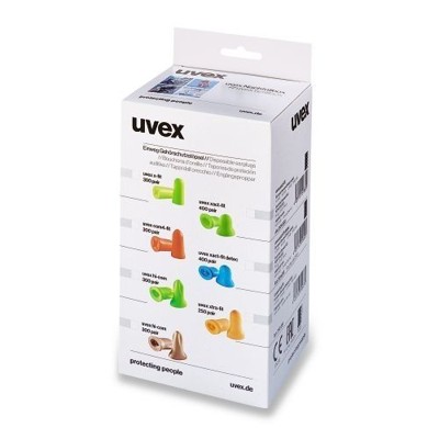 xact-fit Ersatzstöpsel, lime, SNR 26dB, Nachfüllpackung 400 Paar von Uvex