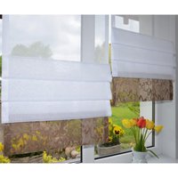 Moderne Design Gardine Weiße Scheibengardine Raffrollo Klettband Vorhang Tunnel Paneele Fertiggardinen Gardinenband Fensterdekoration Braun von Uvivu