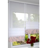 Moderne Design Gardine Weiße Scheibengardine Raffrollo Klettband Vorhang Tunnel Panele Fertiggardinen Gardinenband Fensterdekoration Altrosa von Uvivu