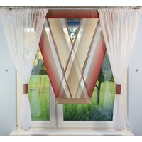 Moderne Design Gardine Wohnzimmer Fenster Idee Dekoration Fertiggardinen Mit Gardinenband Fensterdekoration Fertige V-Paneele Gardinenset von Uvivu