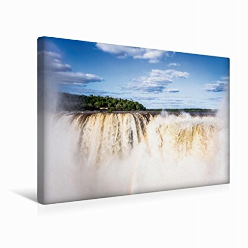 CALVENDO Premium Textil-Leinwand 45 x 30 cm Quer-Format Wasserfälle von Iguazú | Wandbild, HD-Bild auf Keilrahmen, Fertigbild auf hochwertigem Vlies, Leinwanddruck von Uwe Bergwitz von CALVENDO