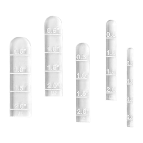 UxicRuya 5X Tonlineale, Bogenführungswerkzeug, Messung, Tragbare Acryllineale mit Klarer Skala für Die Modellierung von Keramikkünstlern Und Töpfern UxicRuya 5X Tonlineale, Bogenführungswerkzeug, Messung, Tragbare Acryllineale mit Klarer Skala für Die Modellierung von Keramikkünstlern Und Töpfern von UxicRuya