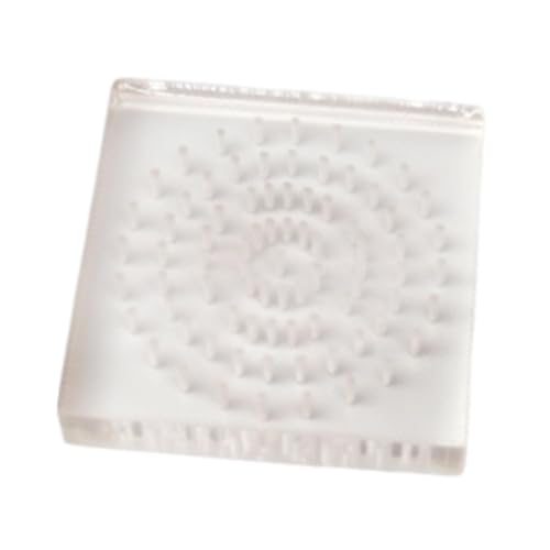 UxicRuya Acryl Ton Puppe Bord Figur Stecker Bord Handgemachte Tragbare Praktische Zubehör Ton Figur Display Rack, Runden von UxicRuya
