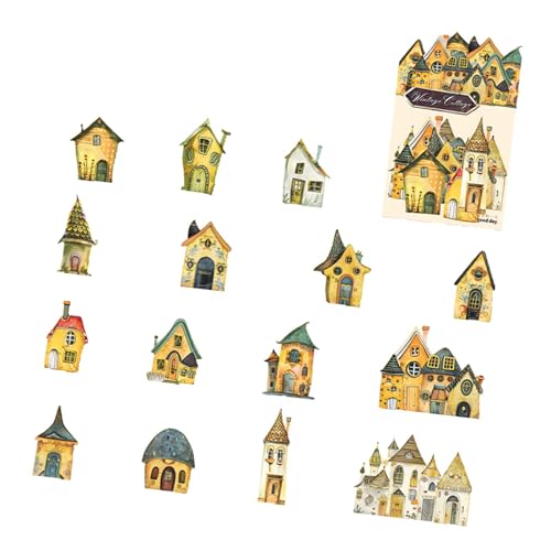 UxicRuya Packung mit 15 Dekorativen Kartonaufklebern für Scrapbooking, Planer, Geschenkverpackungen, Style A UxicRuya Packung mit 15 Dekorativen Kartonaufklebern für Scrapbooking, Planer, Geschenkverpackungen, Style A von UxicRuya
