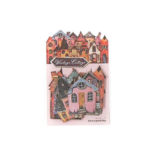 UxicRuya Packung mit 15 Dekorativen Kartonaufklebern für Scrapbooking, Planer, Geschenkverpackungen, Style C UxicRuya Packung mit 15 Dekorativen Kartonaufklebern für Scrapbooking, Planer, Geschenkverpackungen, Style C von UxicRuya