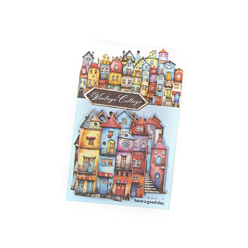 UxicRuya Packung mit 15 Dekorativen Kartonaufklebern für Scrapbooking, Planer, Geschenkverpackungen, Style D UxicRuya Packung mit 15 Dekorativen Kartonaufklebern für Scrapbooking, Planer, Geschenkverpackungen, Style D von UxicRuya
