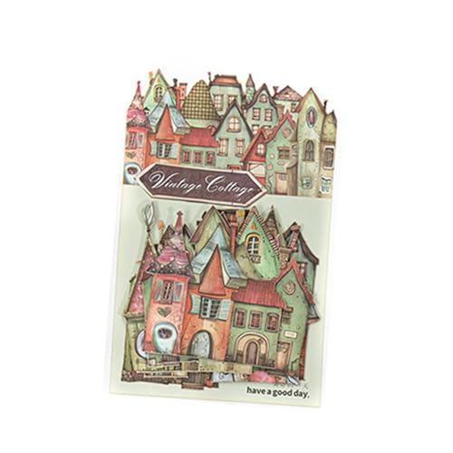 UxicRuya Packung mit 15 Dekorativen Kartonaufklebern für Scrapbooking, Planer, Geschenkverpackungen, Style F von UxicRuya