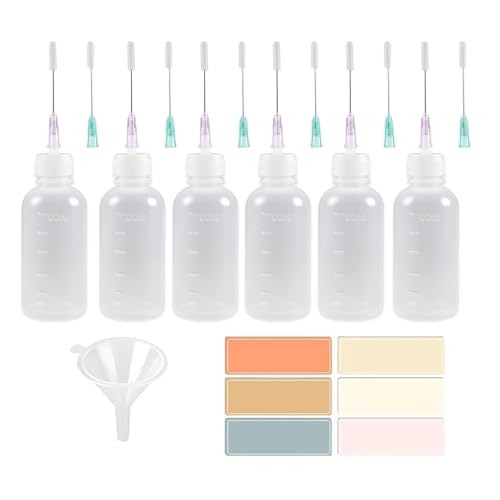 UxicRuya Präzisions Tropfflasche, Quetschflaschen Und 12 Spitzen, Leere Flasche mit 50 Stück für Quilling Und Papier. UxicRuya Präzisions Tropfflasche, Quetschflaschen Und 12 Spitzen, Leere Flasche mit 50 Stück für Quilling Und Papier. von UxicRuya