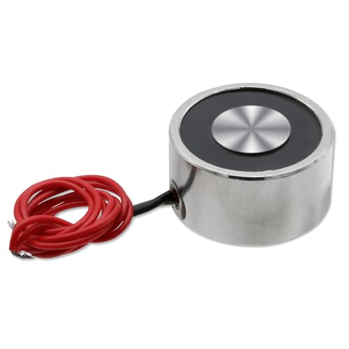 Elektromagnet - P34/18 DC 6V 180N 39LB/18Kg - 34 x 18mm Sauggreifer Runder Elektro-Magnet von Uxney