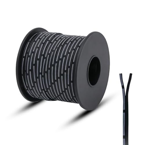 Uxney 24AWG Elektrikrahtkabel ， 15Meter 2 Leiter Schwarzes Kabel Stranded Dedes Copper Draht, der in der Elektronikindustrie weit verbreitet ist von Uxney