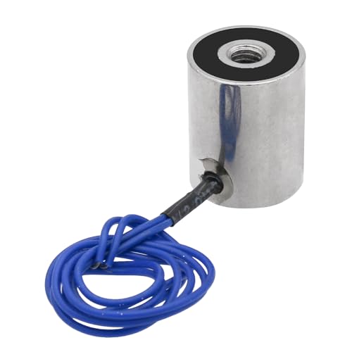 Uxney DC 12 V 25 N 5,5 LB/2,5 kg Saug-Haltesauger Runder Elektromagnet Hubzylinder 20 x 25 mm von Uxney