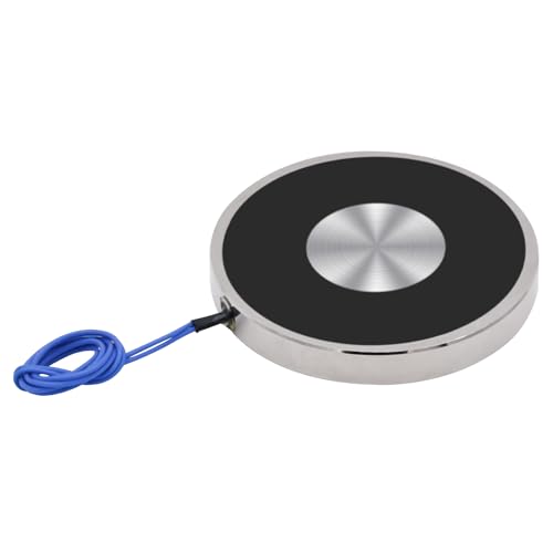 Uxney DC 12V 200N 44LB/20Kg Saug-Halte-Sauger Runder Elektromagnet Magnet-Hubzylinder 70 x 10 mm von Uxney