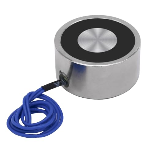 Uxney DC 12V 250N 55LB/25Kg Saughaltesauger Runder Elektromagnet Magnet Hubzylinder 40 x 20 mm von Uxney