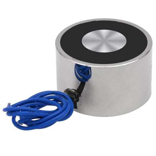 Uxney DC 12V 500N 110LB/50Kg Saug-Halte-Sauger Runder Elektromagnet Magnet-Hubzylinder 50 x 30 mm von Uxney