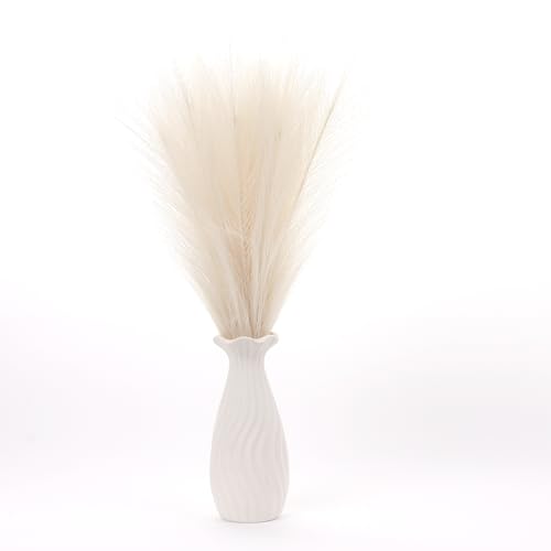 Uxney Pampasgras Deko, 55cm Künstliche Trockenblumen für Heimdekoration (Beige, 20 Stück) von Uxney