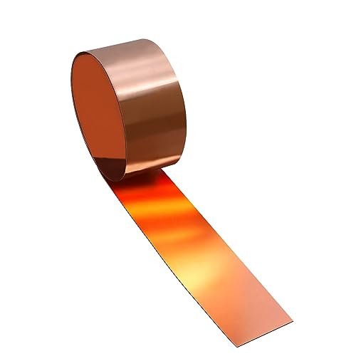 Uxney kupferband Kupferblechrolle, Kupferblech 1000 x 50 x 0.3 mm, anwendbar für verschiedene Hausreparatur- und Heimwerkerprojekte Uxney kupferband Kupferblechrolle, Kupferblech 1000 x 50 x 0.3 mm, anwendbar für verschiedene Hausreparatur- und Heimwerkerprojekte von Uxney