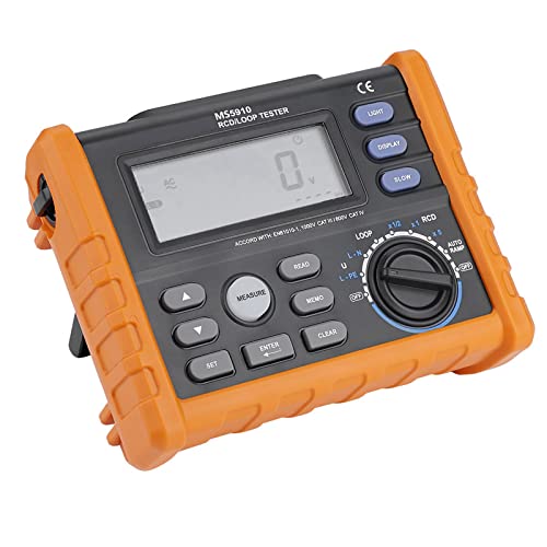 Uxsiya RCD-Tester RCD-Schleifenwiderstandstester Leckageschaltertester USB2.0-Schnittstellen-Multimeter für Elektrische Inspektion, Elektrische Reparatur von Uxsiya