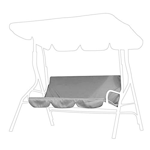 Uxsiya Leicht zu reinigen 3-Sitzer Schaukelkissen Klappbarer Schaukelsitzbezug für Patio(Gray) von Uxsiya