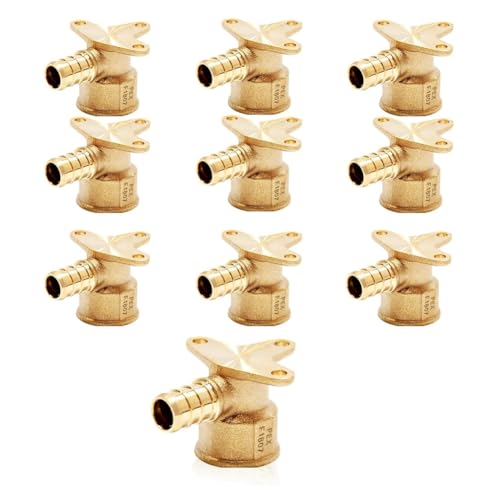 Uxsjakjsd 10 Pack -Drop -Ohr -Ellbogen -Armaturen PEX 1/2 "X 1/2" NPT FEMALIDED -ADAPTER CRIPP -FAIL für PEX -Rohre in Sanitärjobs Uxsjakjsd 10 Pack -Drop -Ohr -Ellbogen -Armaturen PEX 1/2 "X 1/2" NPT FEMALIDED -ADAPTER CRIPP -FAIL für PEX -Rohre in Sanitärjobs von Uxsjakjsd
