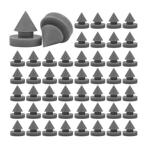 Uxsjakjsd 100 Anzahl 1/2 Gummi-Tür-Schalldämpfer, Hochleistungs-Türscharnier-Schalldämpfer Zur Lärmreduzierung von Uxsjakjsd