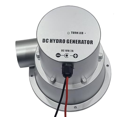 Uxsjakjsd 100-W-Wasserturbine, 18 V, Hydraulikgenerator, für Außenbereich, Wasserkraftgenerator, Gleichstrom, Permanentmagnet, Verwendung für 12-V-Batterie von Uxsjakjsd