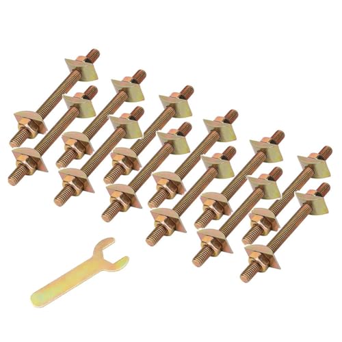 Uxsjakjsd 12 Stück Arbeitsplatten-Verbindungsschrauben, M8 X 100 mm Arbeitsplatten-Verbindungselemente, Möbelbefestigungsverbinder Uxsjakjsd 12 Stück Arbeitsplatten-Verbindungsschrauben, M8 X 100 mm Arbeitsplatten-Verbindungselemente, Möbelbefestigungsverbinder von Uxsjakjsd