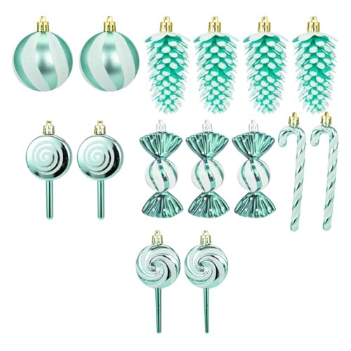 Uxsjakjsd 15-Teiliges Weihnachtsschmuck-Set mit Süßigkeitenmotiven, Weihnachtssüßigkeiten-Ornament, Festlicher Weihnachtsbaumschmuck für Zuhause, A Uxsjakjsd 15-Teiliges Weihnachtsschmuck-Set mit Süßigkeitenmotiven, Weihnachtssüßigkeiten-Ornament, Festlicher Weihnachtsbaumschmuck für Zuhause, A von Uxsjakjsd
