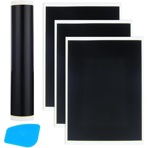 Uxsjakjsd 3 PCs Gravur -Markierungspapier, Schwarzes Optisches Markierungspapier für Metallkeramik, Farbpapier mit Plastikschaber Uxsjakjsd 3 PCs Gravur -Markierungspapier, Schwarzes Optisches Markierungspapier für Metallkeramik, Farbpapier mit Plastikschaber von Uxsjakjsd