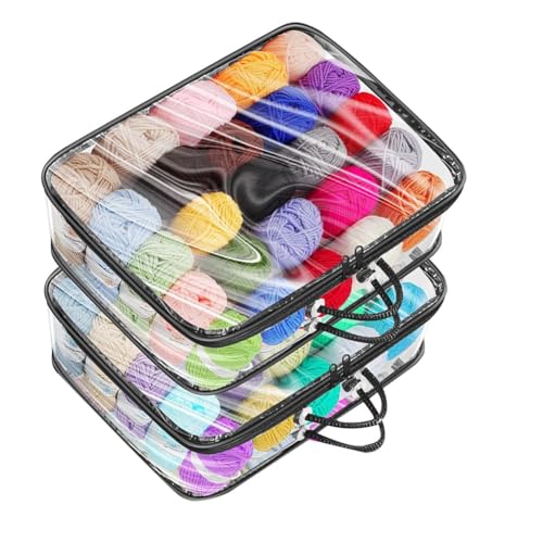 Uxsjakjsd 3 Pack Clear Garn Aufbewahrungsbeutel Garn Aufbewahrungsorganisator Einkaufstasche für Stricknadeln Häkelhaken Garnkugeln Garn Uxsjakjsd 3 Pack Clear Garn Aufbewahrungsbeutel Garn Aufbewahrungsorganisator Einkaufstasche für Stricknadeln Häkelhaken Garnkugeln Garn von Uxsjakjsd