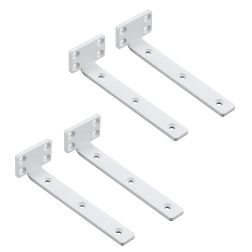 Uxsjakjsd 4pack Floating Regalhalterung 6 Industrial Heavy Duty Regal Brackets für Küchenbadregalunterstützung von Uxsjakjsd