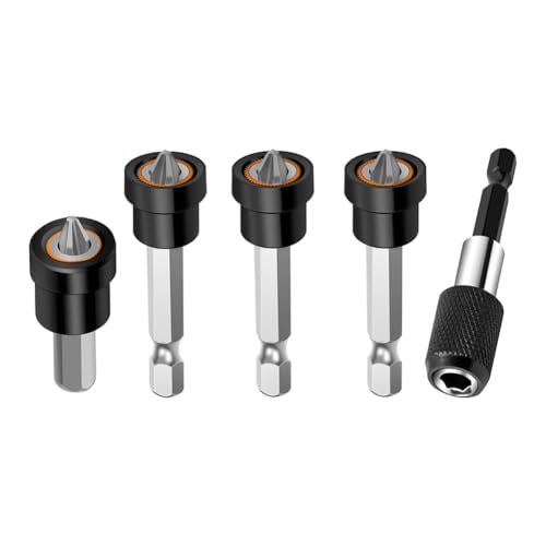 Uxsjakjsd 5 Stück Magnetischer Premium-Trockenbauschraubensetzer - PH2-Bits für Gipskartonplattenschrauben, 1/4 Sechskant-Positionierungsbit B Uxsjakjsd 5 Stück Magnetischer Premium-Trockenbauschraubensetzer - PH2-Bits für Gipskartonplattenschrauben, 1/4 Sechskant-Positionierungsbit B von Uxsjakjsd
