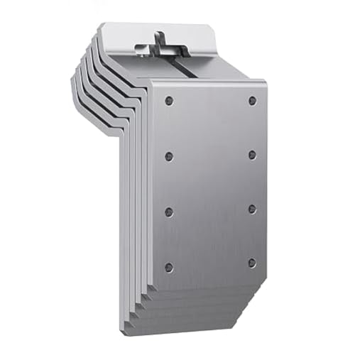 Uxsjakjsd 6 T-Pfostenhalterungen, T-Pfosten-Zielaufhänger, Zaunhalterung für T-Förmige Zaunpfosten, T-Pfosten-Eckstrebe für Wildkamera-Halterung von Uxsjakjsd