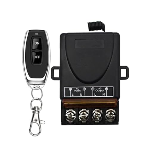 Uxsjakjsd AC 220V 30A 1CH 433MHz Funkfernbedienungsschalter Relais Empfänger Ein/Aus Sender für Elektrische Geräte Lampe von Uxsjakjsd