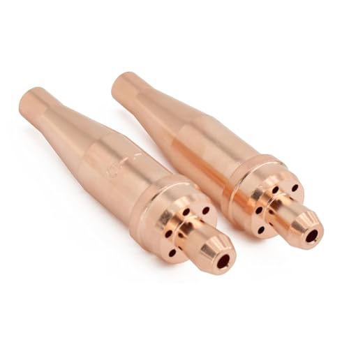 Uxsjakjsd Acetylen-Schneiddüse 1-1-101 für Präzisionsschweißen und Metallschnitt, Fit V-Stil Heavy Duty Torch-Pack Von 2 von Uxsjakjsd