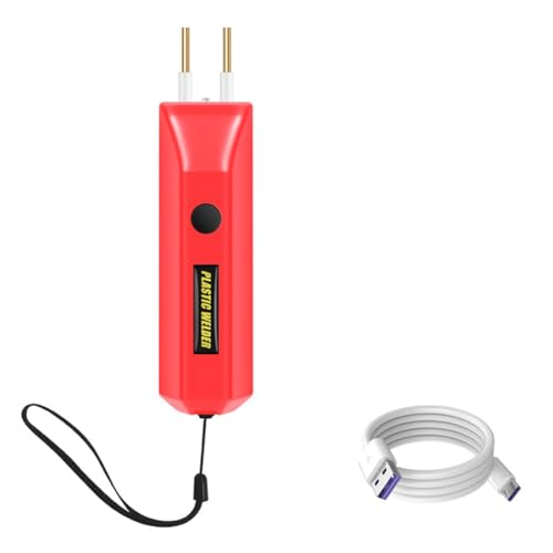 Uxsjakjsd Automobil Stoßstange Reparatur 100W 2in1 Plastikschweißer Kit Tragbares Mini Heiße Plastikriss Reparaturwerkzeug mit Ladekabel Rot Uxsjakjsd Automobil Stoßstange Reparatur 100W 2in1 Plastikschweißer Kit Tragbares Mini Heiße Plastikriss Reparaturwerkzeug mit Ladekabel Rot von Uxsjakjsd