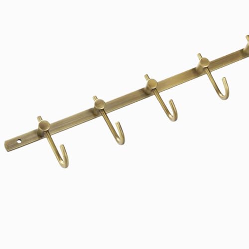Uxsjakjsd Bronze Messing Row Haken Rack Handtuchhaken für Badezimmer Wandmontierte Kleiderregal Küche Garage von Uxsjakjsd