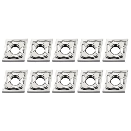 Uxsjakjsd CNMG120402 HA H01 CNMG 120402 Drehwerkzeuge für AL CNC-Drehmaschinenfräser, 10-Teilig, Plattenfräser von Uxsjakjsd
