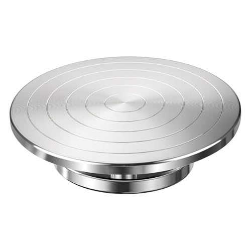 Uxsjakjsd Doppelseitiges 12-Bildhirschrad, Aluminiumlegierung Töpfertable-Rad-Schaltbandbänder mit Kugellager von Uxsjakjsd