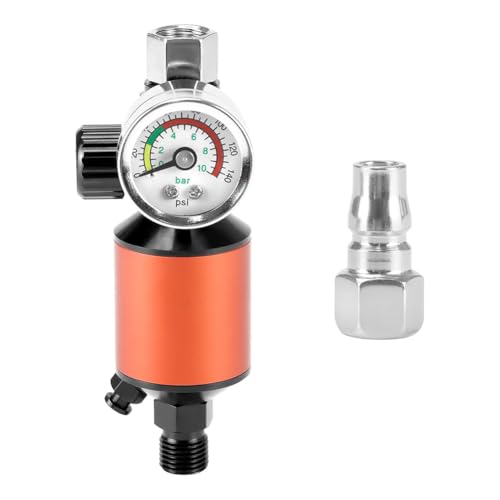 Uxsjakjsd Druckluftkompressor Druckluftkompressorregler Wasserabscheider Druckknopfablassventil von Uxsjakjsd