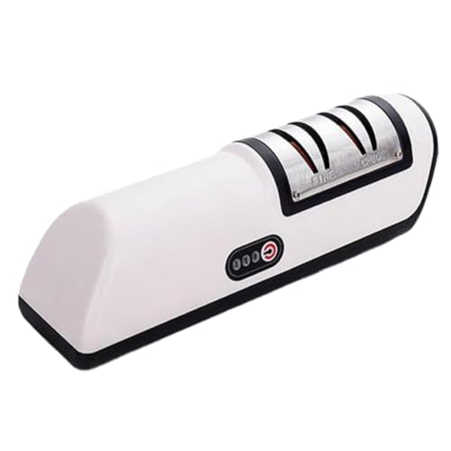 Uxsjakjsd Elektrischer Küchenmesserschärfer, Multifunktional, Automatisch, 4 Gänge, Elektrischer Messerschärfer, Küchenzubehör, Schwarz von Uxsjakjsd