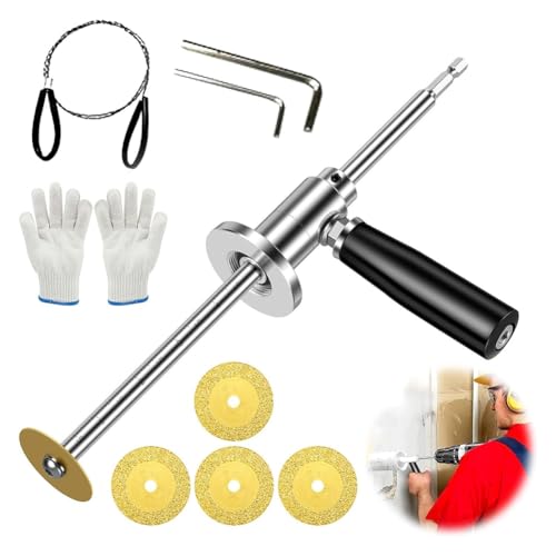 Uxsjakjsd Für das PVC -Rohrschneidwerkzeug, Innenrohrschneider mit Einstellbarer Tiefenmessgeräte, Enthält der PVC -Cutter -Set 5PCS -Blätter, Interner von Uxsjakjsd