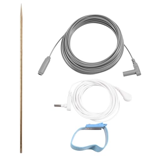 Uxsjakjsd Grounding Rod Kit Bettlaken Anschlusskabel Erdungsstab für Erdungsmatten, Erdungslaken, Kissenbezüge, Decken Uxsjakjsd Grounding Rod Kit Bettlaken Anschlusskabel Erdungsstab für Erdungsmatten, Erdungslaken, Kissenbezüge, Decken von Uxsjakjsd