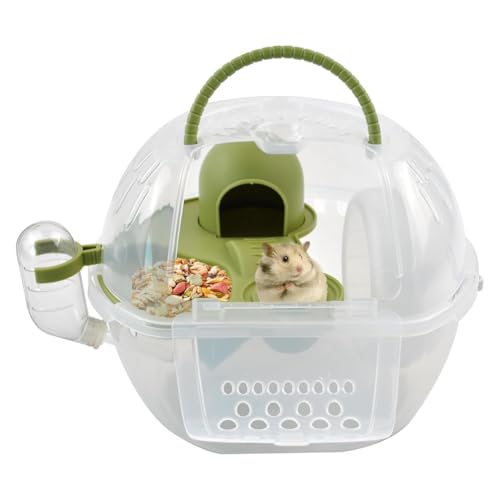 Uxsjakjsd Hamstertravel Carrier Stille Übungsräder Wasserflasche Lebensmittelschale 2 Stufen Tragbarer Träger Atmungsable Carry Case Grün Uxsjakjsd Hamstertravel Carrier Stille Übungsräder Wasserflasche Lebensmittelschale 2 Stufen Tragbarer Träger Atmungsable Carry Case Grün von Uxsjakjsd