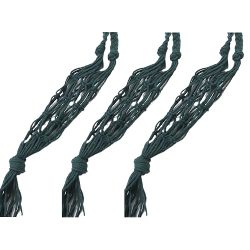 Uxsjakjsd Handgewebter Weinflaschenhalter Aus Baumwollseilgeflecht, Weinflaschentasche, Getränketasche, Geeignet für Festivals und Partys, Netztasche A von Uxsjakjsd