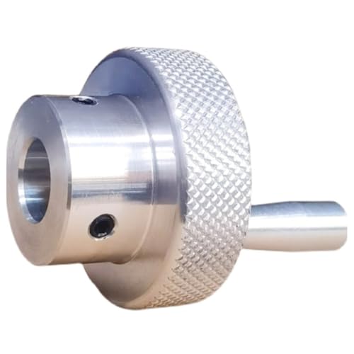 Uxsjakjsd Handradgriff, Kreisförmiges Rotierendes Werkzeug für Mechanische Gleitschienenführung, Schraube, Außendurchmesser 60 mm, Rundes Loch 14 mm von Uxsjakjsd