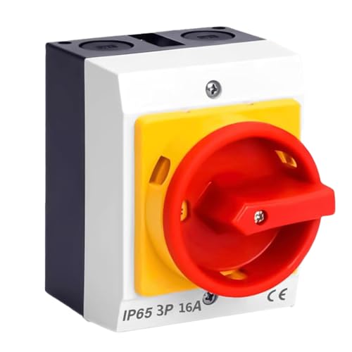 Uxsjakjsd Hauptschalterschalter 16A 3 Pin Elektrischer Isolatorschalter zum Anschließen Von Schalter und Trennung Von Schaltungen Uxsjakjsd Hauptschalterschalter 16A 3 Pin Elektrischer Isolatorschalter zum Anschließen Von Schalter und Trennung Von Schaltungen von Uxsjakjsd
