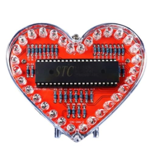 Uxsjakjsd Herzförmiges Fließlicht DIY Elektronikset, Herzförmige Wasserkugel-Schweißpraxis Uxsjakjsd Herzförmiges Fließlicht DIY Elektronikset, Herzförmige Wasserkugel-Schweißpraxis von Uxsjakjsd