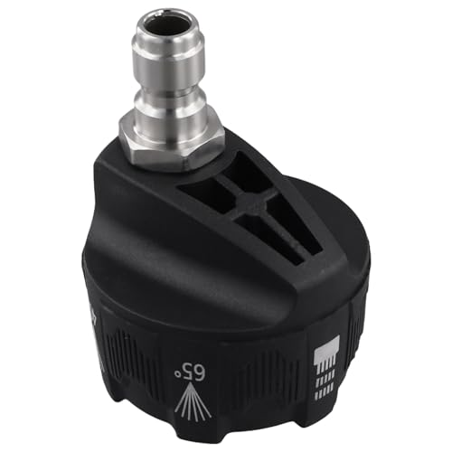 Uxsjakjsd Hochdruckreinigerdüse, Verstellbare Reinigungsdüsen, Verstellbare Schlauchdüse, Schnellanschluss-Steckeradapter, Schwarz von Uxsjakjsd