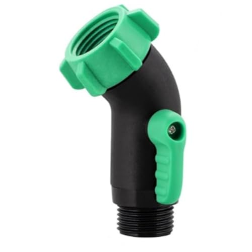 Uxsjakjsd Langlebiger Plastikschlauchstoppventil mit 135 Grad 3/4GHT -Einlass und Auslass für US -Gärten von Uxsjakjsd